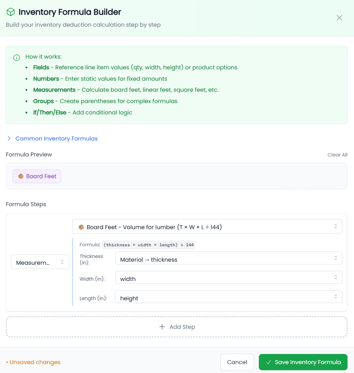 TimberCloud Storefront — Product Catalog