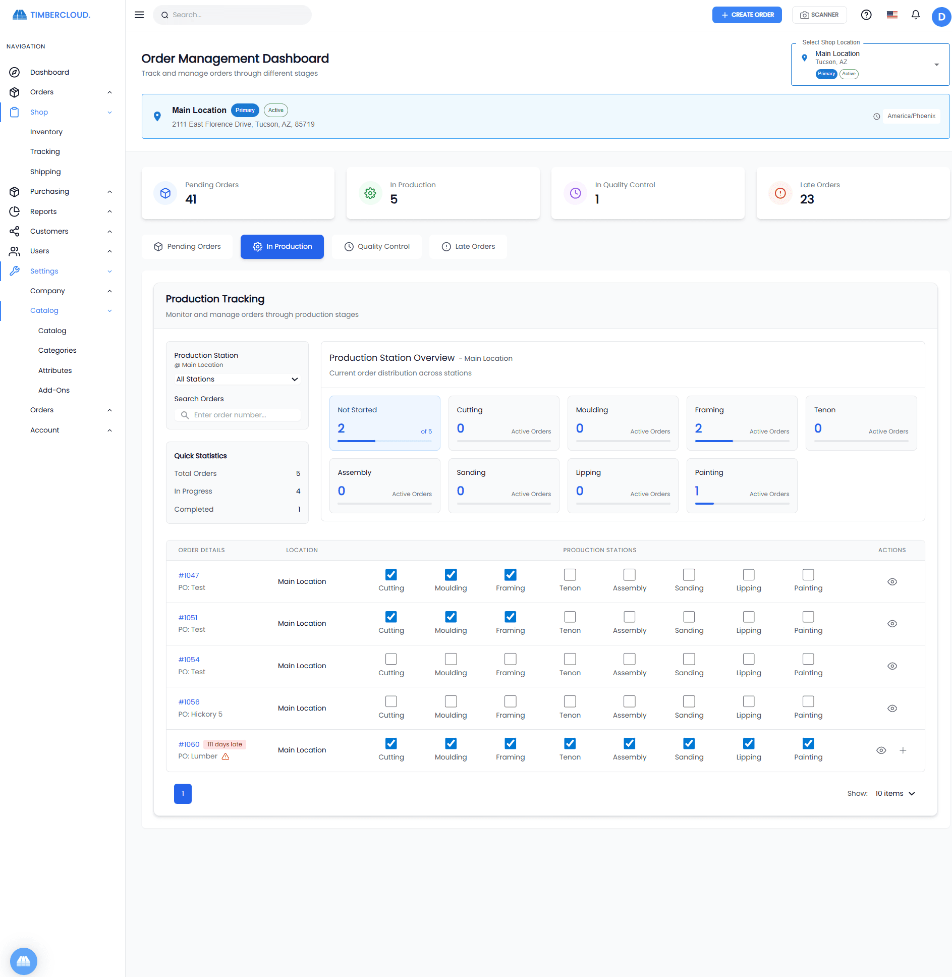 TimberCloud Storefront — Product Catalog