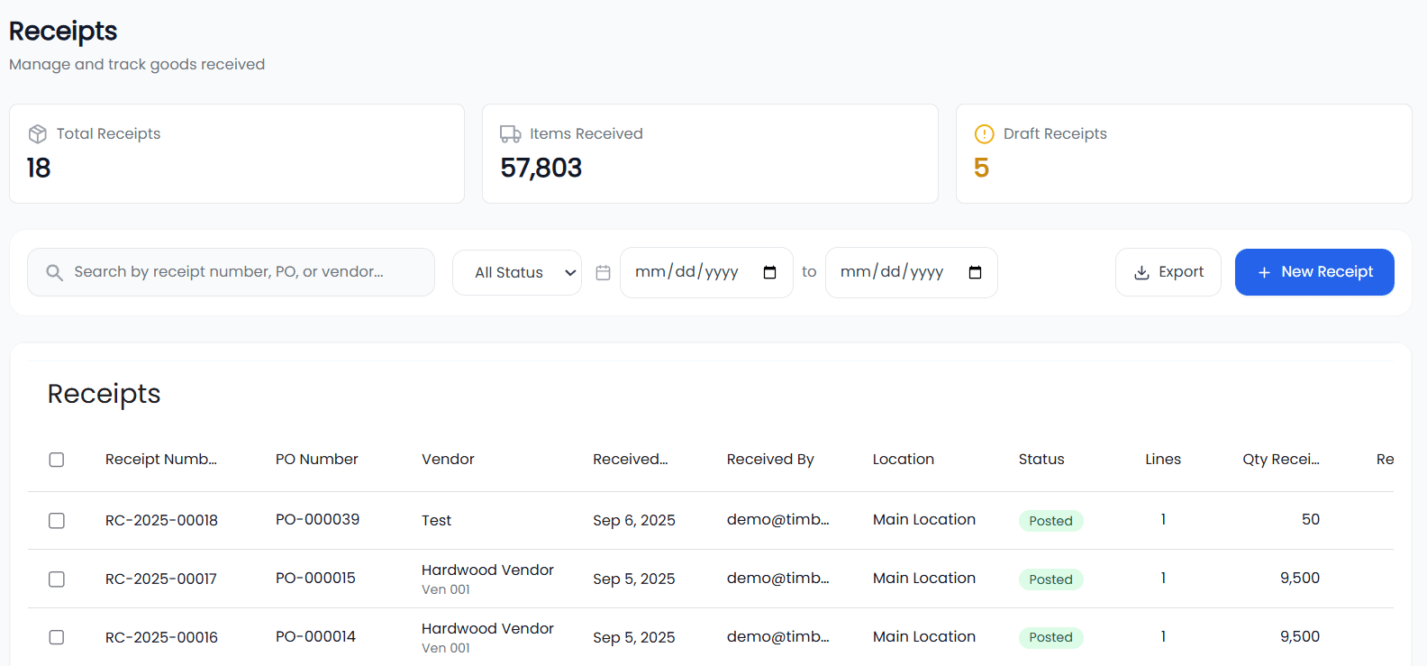 TimberCloud Storefront — Product Catalog